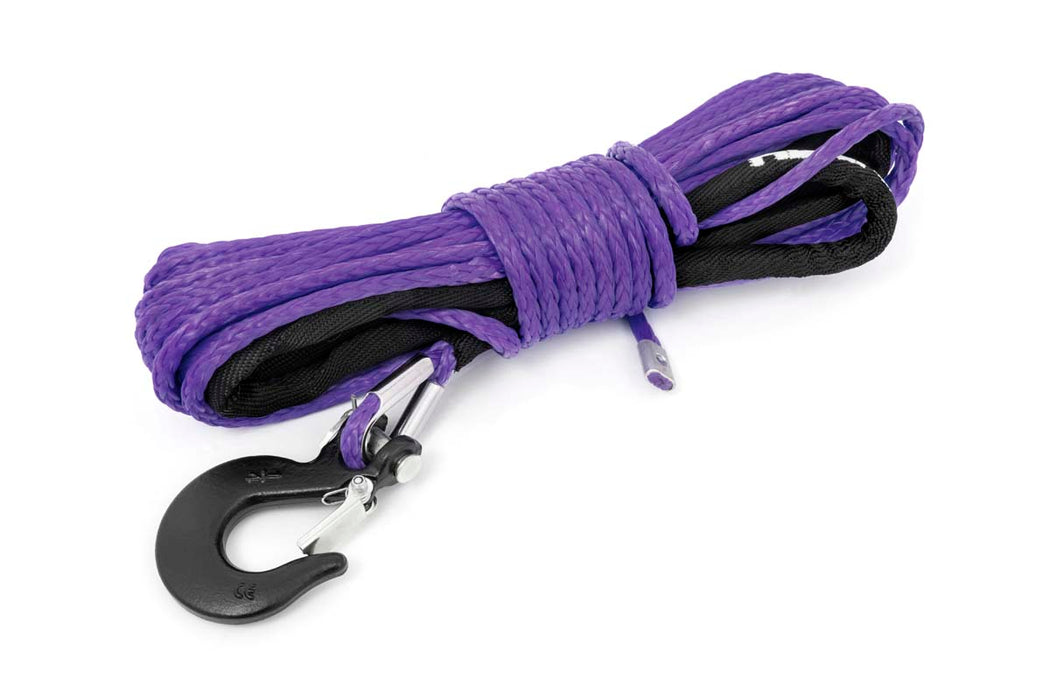 Purple 1/4 Inch Synthetic Winch Rope UTV, ATV Rough Country