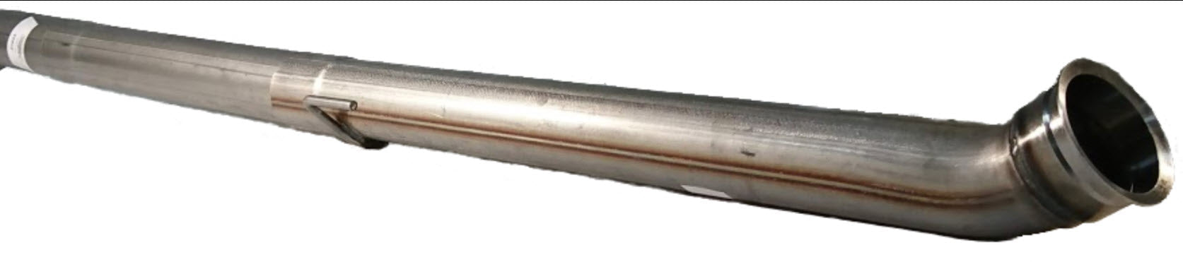 2019+ Dodge Ram Cummins 6.7 Stainless Steel Race Pipe - 4" - WITH MUFFLER.