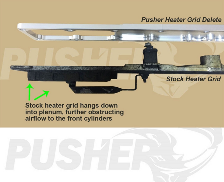 Pusher Heater Grid Delete for 2007.5-2018 Dodge Cummins 2500/3500 \'