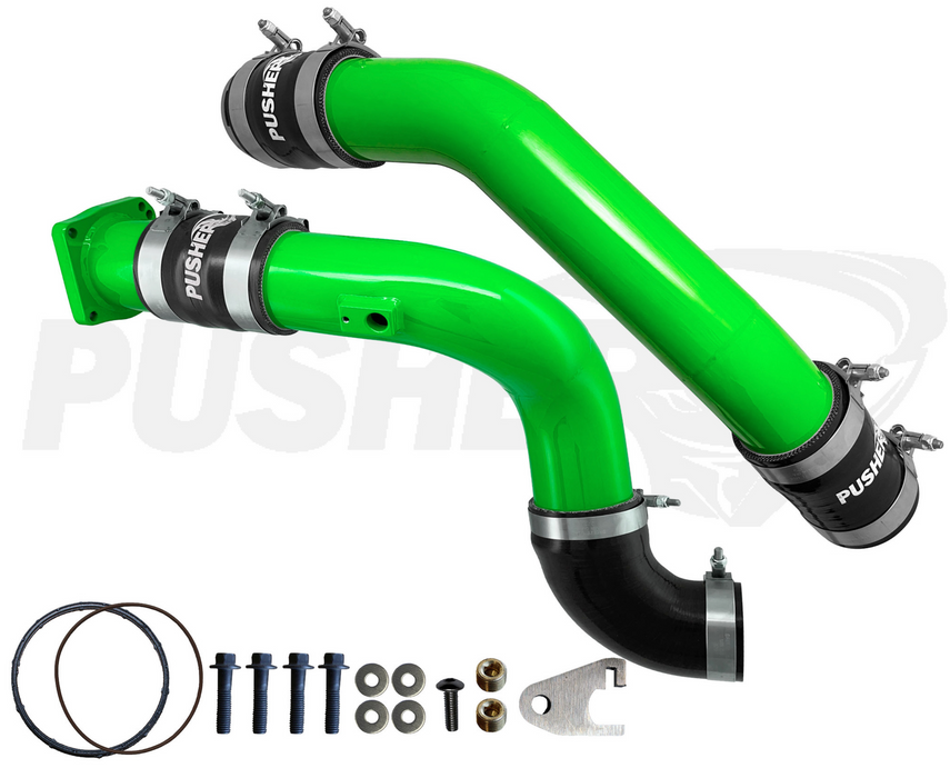 Pusher 3" Hot & Cold Side Charge Tubes for 2015-16 Ford F250/350 6.7L Powerstroke w/ Throttle Valve Replacement