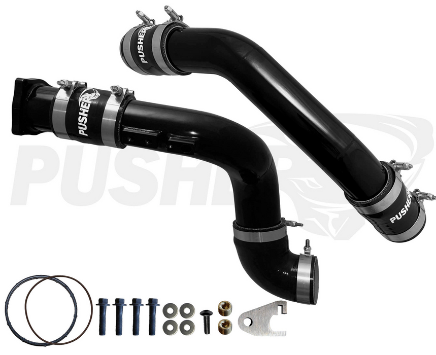Pusher 3" Hot & Cold Side Charge Tubes for 2011-14 Ford F250/350 6.7L Powerstroke w/ Throttle Valve Replacement