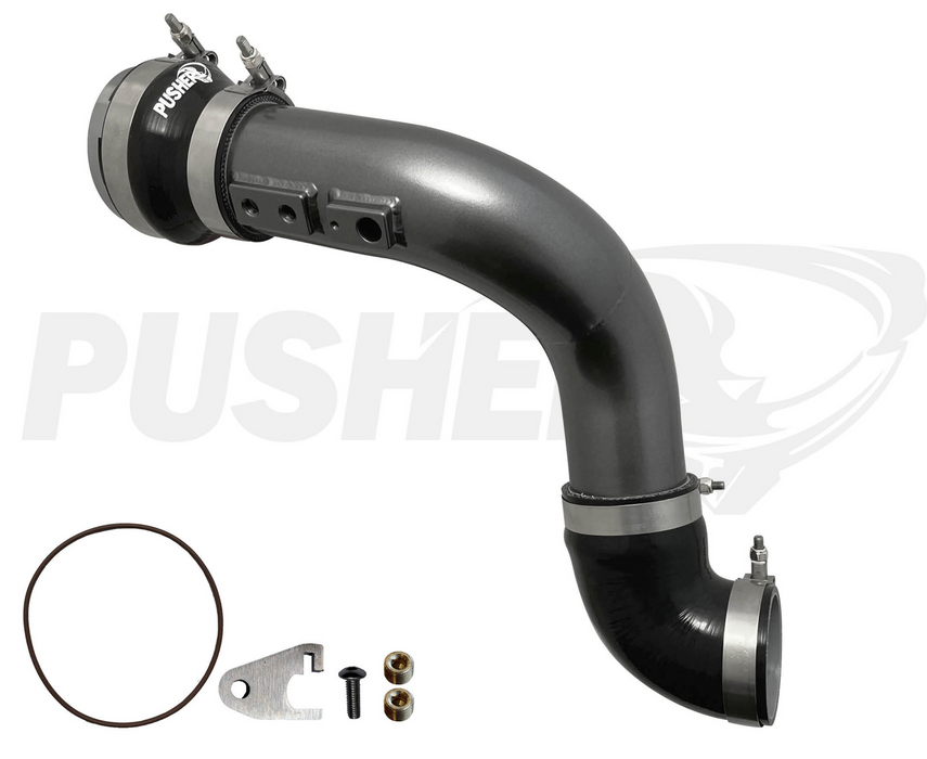 Pusher HD 3" Cold Side Charge Tube for 2011-16 Ford F250/350 6.7L Powerstroke w/ Throttle Valve Adapter