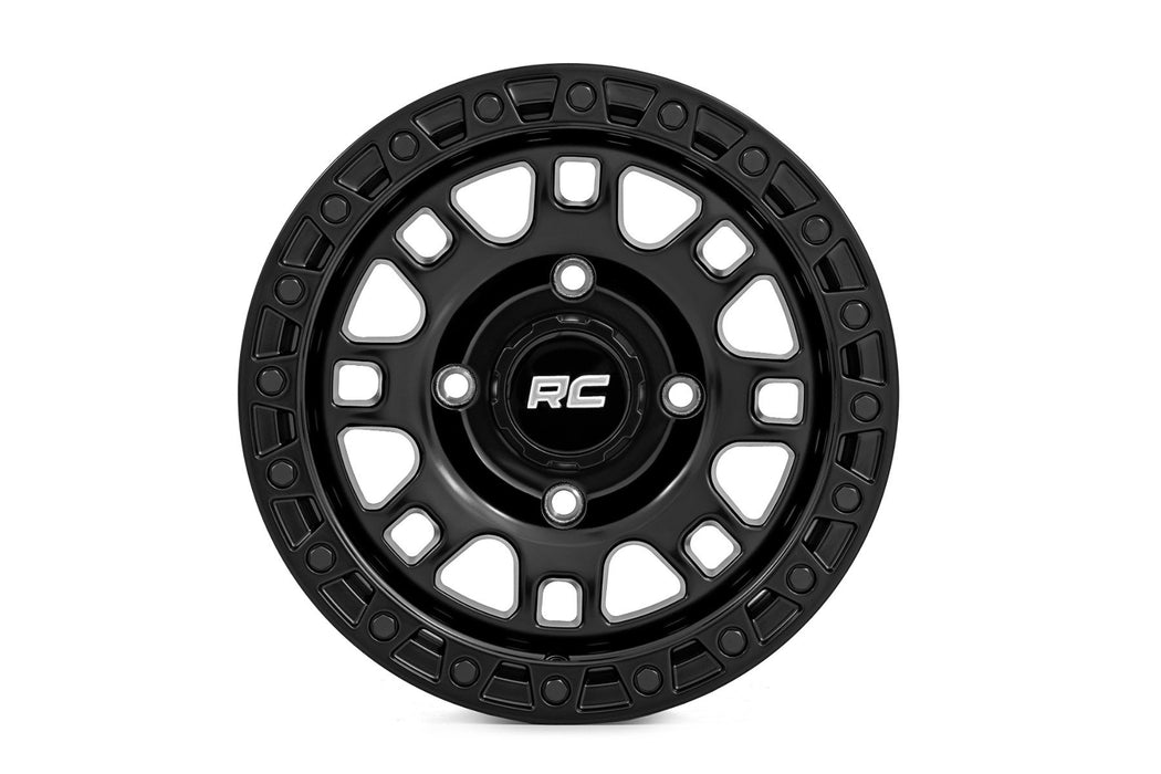 Rough Country  82 Series Wheel | UTV | Semi Gloss Black | 15x7 | 4x156 | +10mm