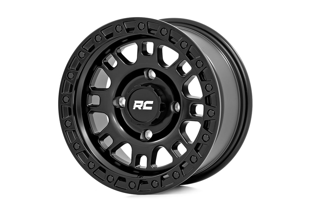 Rough Country  82 Series Wheel | UTV | Semi Gloss Black | 15x7 | 5x4.5 | +10mm