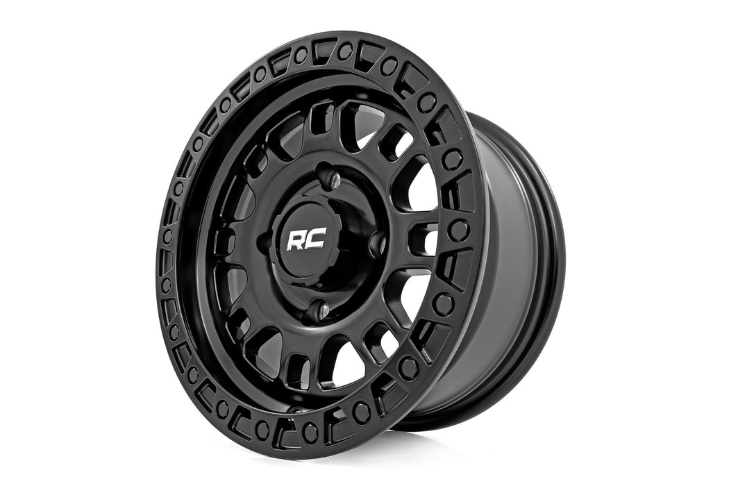 Rough Country  82 Series Wheel | UTV | Semi Gloss Black | 15x7 | 5x4.5 | +10mm