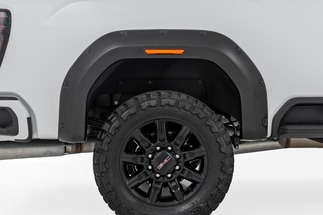 Pocket Fender Flares | GBD Aegean Stone | GMC Sierra 2500 HD/Sierra 3500 HD (20-26).