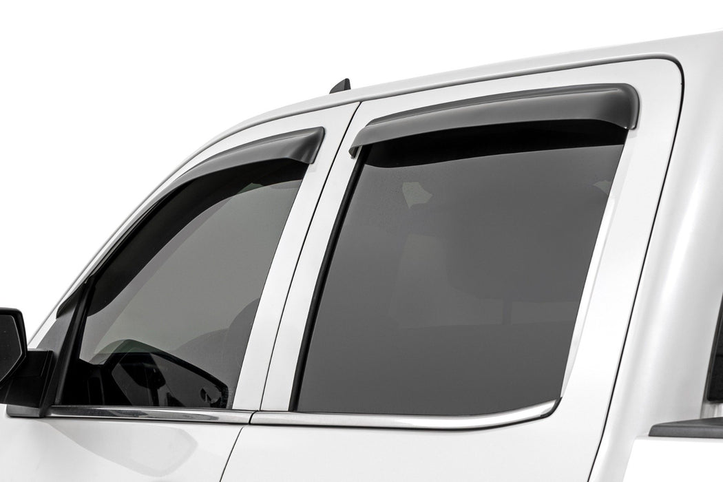 Rough Country Side Window Deflectors | Tape On Rain Guard | Chevy/GMC 1500/2500HD/3500HD 2WD/4WD