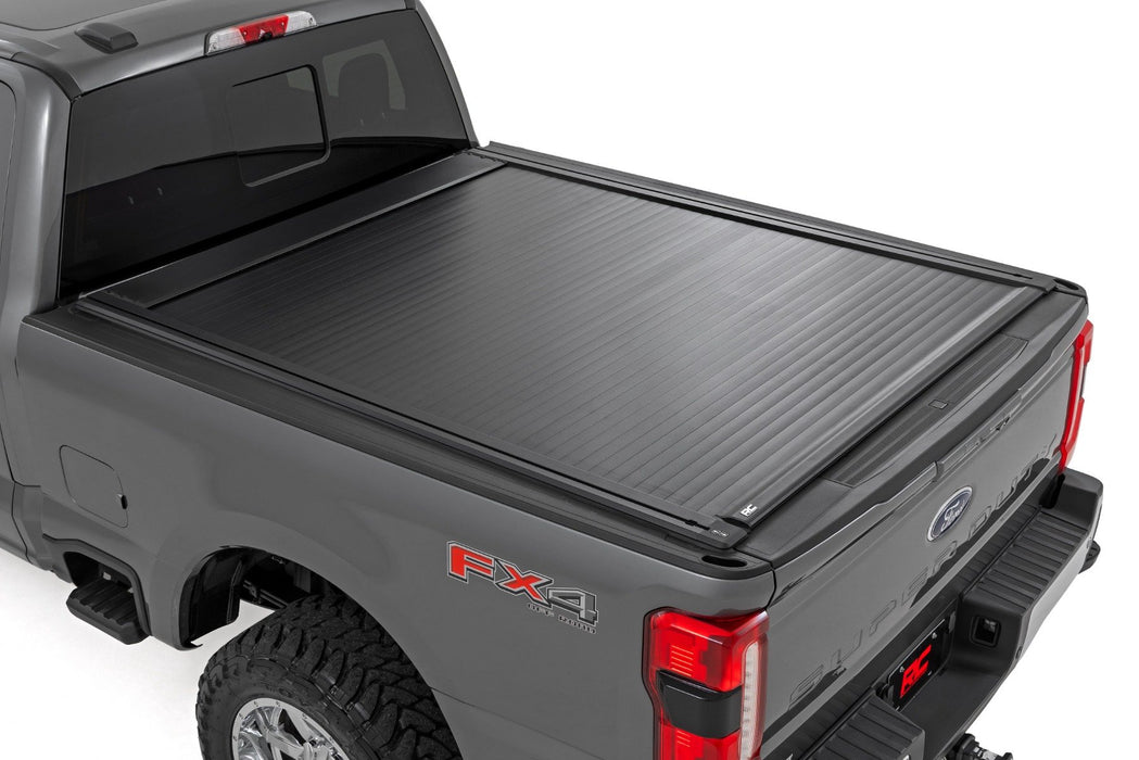 Rough Country Powered Bed Cover | 6'10" Bed | Ford F-250/F-350 Super Duty 2WD/4WD (17-26)