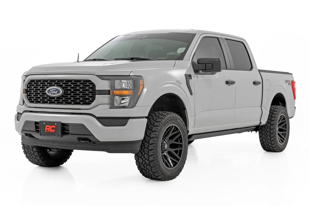 Rough Country Power Running Boards | HT-Series | Crew Cab | Ford F-150/Lightning/250/350/Raptor (15-26)