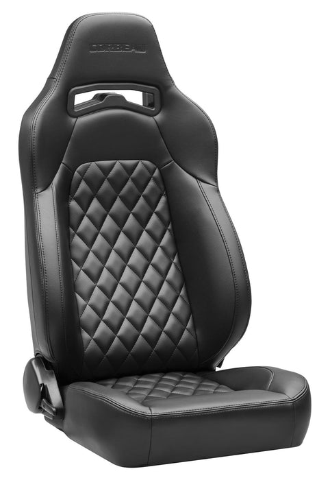 Corbeau Trailcat Black Vinyl Black Diamond Stitch (pair).