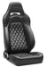 Corbeau Trailcat Black Vinyl Black Diamond Stitch (pair).
