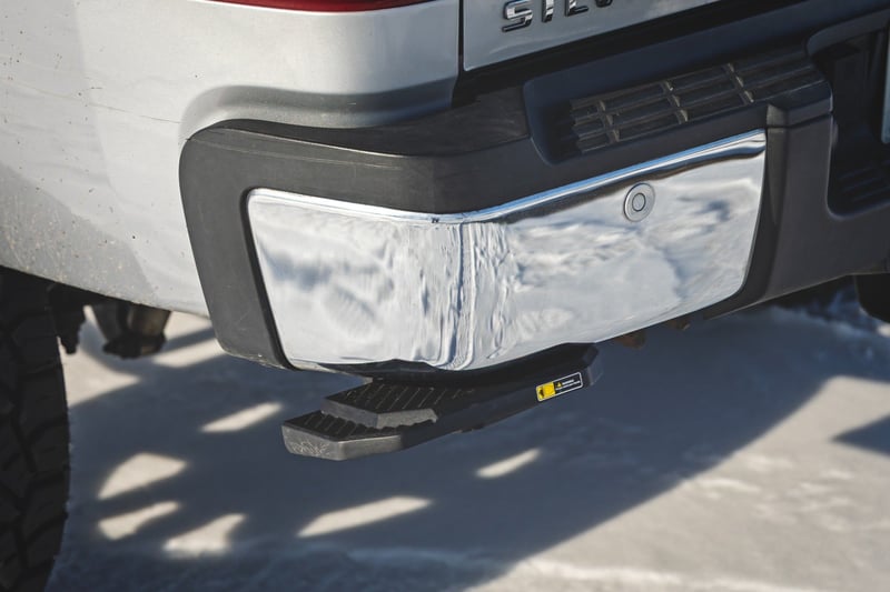 Rough Country Retractable Bed Step | Manual Pull | Chevy/GMC 2500HD/3500HD (11-14)