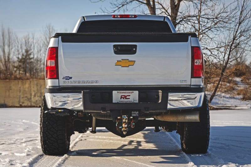 Rough Country Retractable Bed Step | Manual Pull | Chevy/GMC 2500HD/3500HD (11-14)