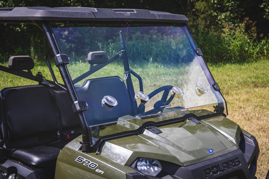 Rough Country Vented Full Windshield | Scratch Resistant | Polaris Ranger 570