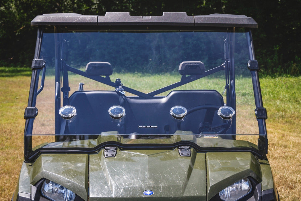 Rough Country Vented Full Windshield | Scratch Resistant | Polaris Ranger 570