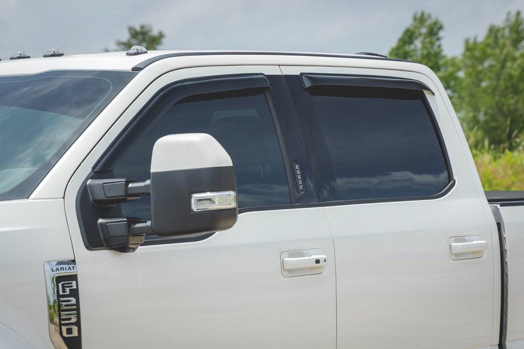 Rough Country Side Window Deflectors | Tape On Rain Guard | Ford F-150 (17-25)/F-250 (15-26)