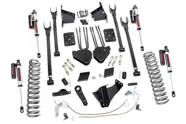 6 Inch Ford 4-Link Suspension Lift Kit 11-14 F-250 4WD Overloads Rough Country