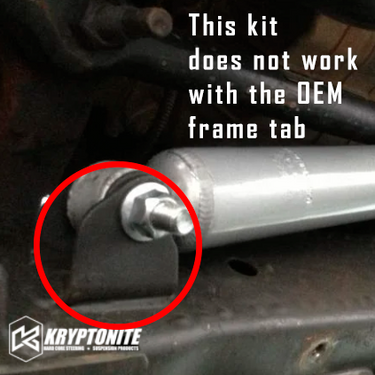 Kryptonite Fox Steering Stabilizer Kit For 2015–2025 Chevy/gmc 2500HD/3500HD