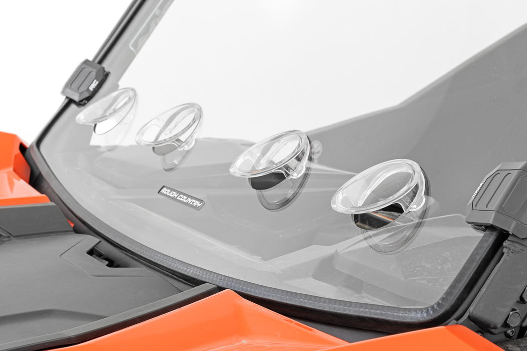 Rough Country Vented Full Windshield | Scratch Resistant | Can-Am Maverick Sport 1000R