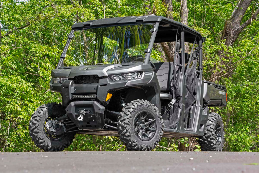 Rough Country Full Windshield | Scratch Resistant | Can-Am Defender HD 8/HD 9/HD 10