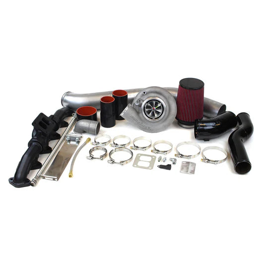 Dodge S300 SX-E 64/74 Single Turbo Kit For 03-07 5.9L Cummins .91 AR Industrial Injection
