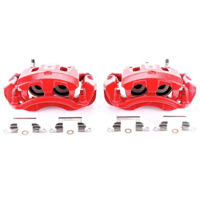 Power Stop 00-05 Ford Excursion Rear Red Calipers w/Brackets - Pair