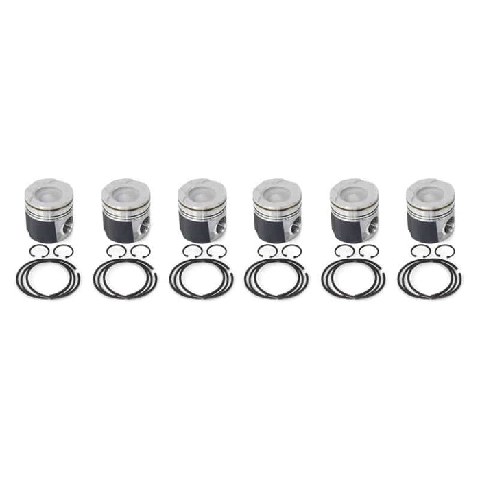 Industrial Injection 04.5-07 Dodge 24V STD Piston w/ Rings/Wrist Pins/Clips Coated / Chamfered - Set