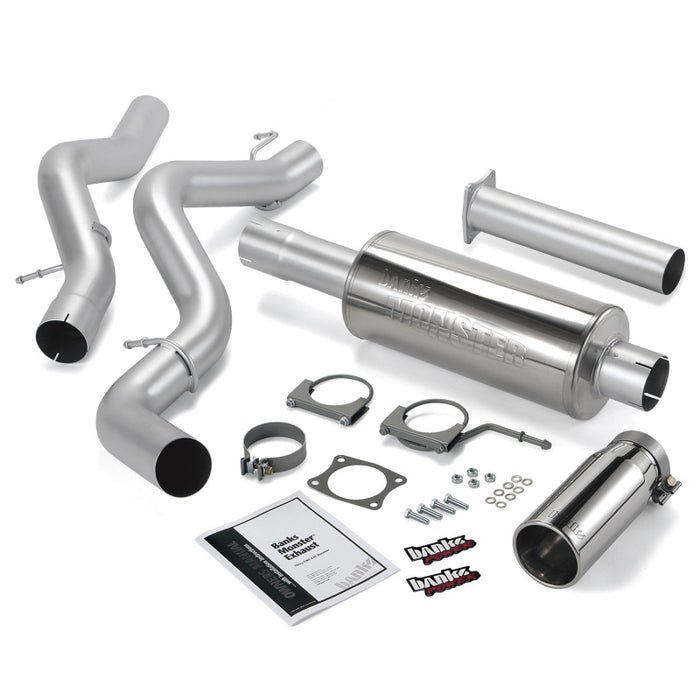 Banks Power 06-07 Chevy 6.6L CCSB Monster Exhaust System - SS Single Exhaust w/ Chrome Tip