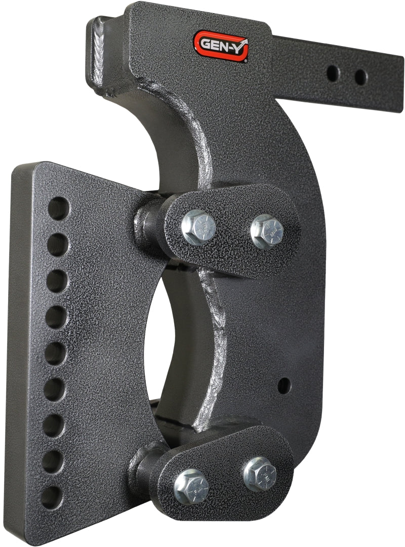GEN-Y BOSS Torsion-Flex Adjustable Drop Hitch - 10,000 LB Capacity, 5-10" Drop Range, Includes Dual-Ball & Pintle Lock, Made In USA