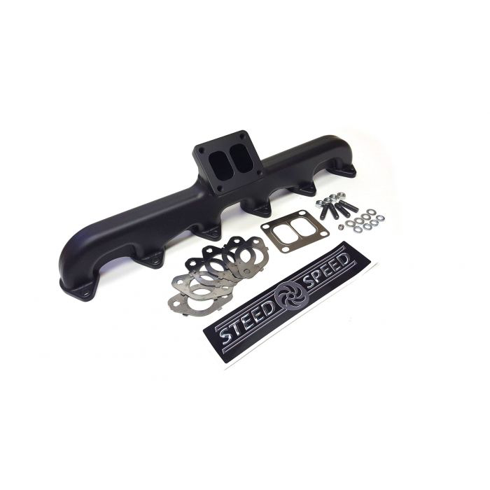Steed Speed T4 Exhaust Manifold, Angled | 24 Valve Cummins — Powerhouse ...