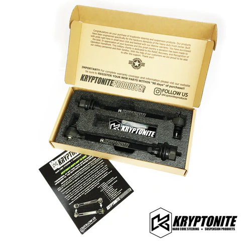 KRYPTONITE DEATH GRIP TIE RODS 2011-2019 (FOR FABTECH RTS LIFT KITS)