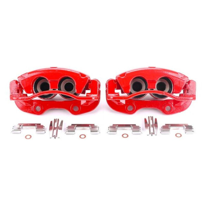 Power Stop 02-06 Cadillac Escalade Rear Red Calipers w/Brackets - Pair