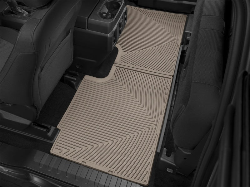 WeatherTech 2015+ Ford F-150 SuperCab Rear Rubber Mats - Tan