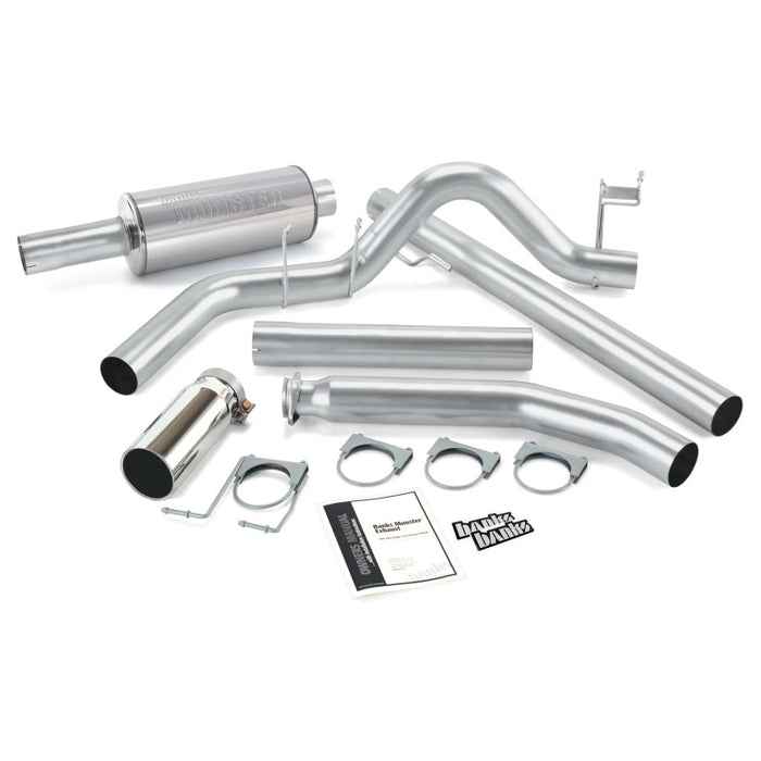 Banks Power 98-02 Dodge 5.9L Ext Cab Monster Exhaust System - SS Single Exhaust w/ Black Tip