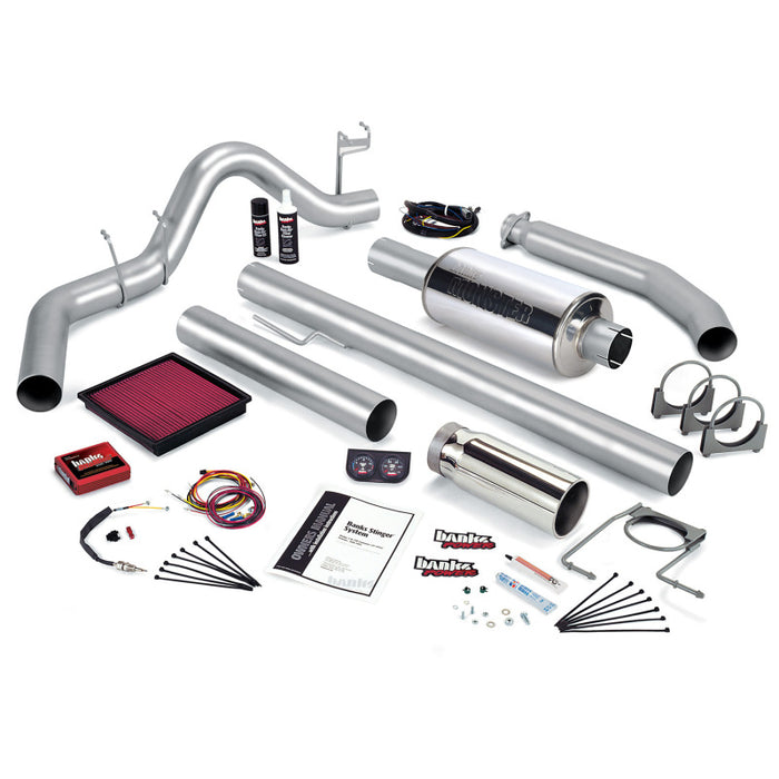 Banks Power 02 Dodge 5.9L 235Hp Ext Cab Stinger System - SS Single Exhaust w/ Chrome Tip